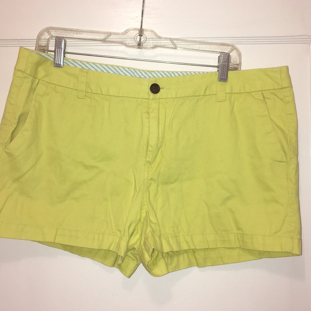 Chartreuse shorts